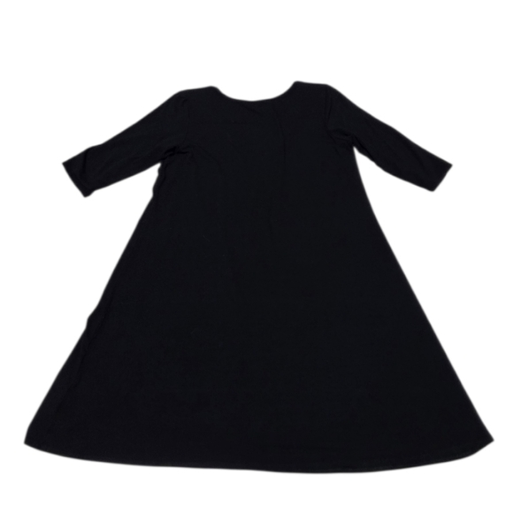 Eileen Fisher Short Sleeve Scoop Neck Minimalist Midi Dress - Picture 3 of 7